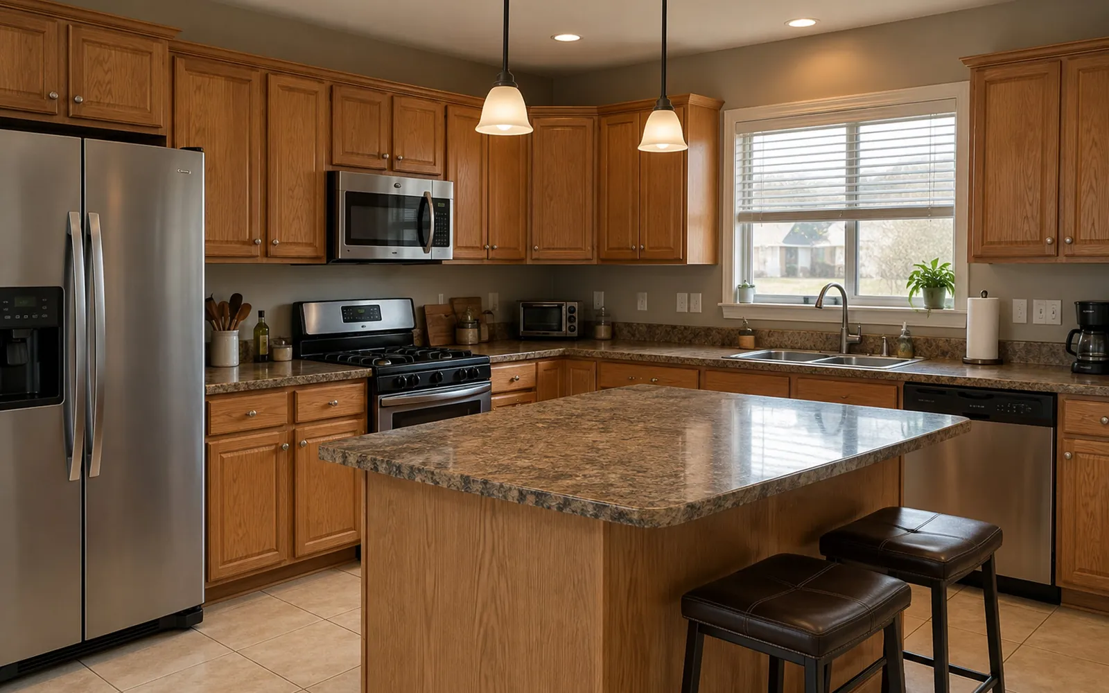 The same kitchen before renovation